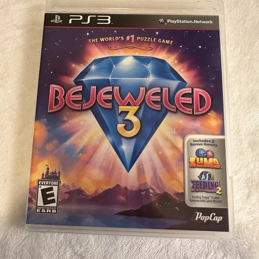 BEJEWELED 3 PS3 PlayStation 3 Game with Box